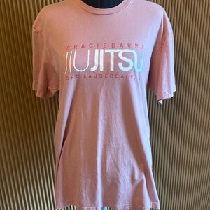 Gracie Barra Fort Lauderdale Tee - Pink - Unisex Medium